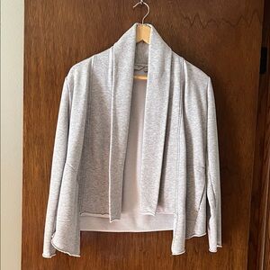 Athleta Light Gray Open Front Cardigan